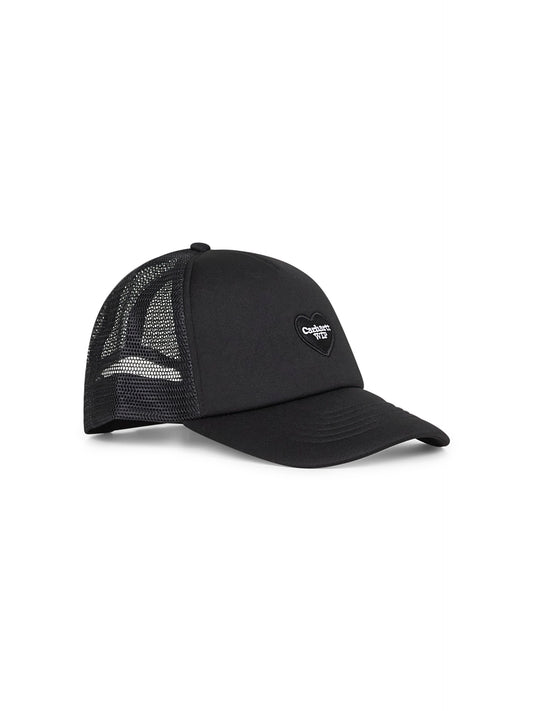 Black Heart Patch Trucker Cap