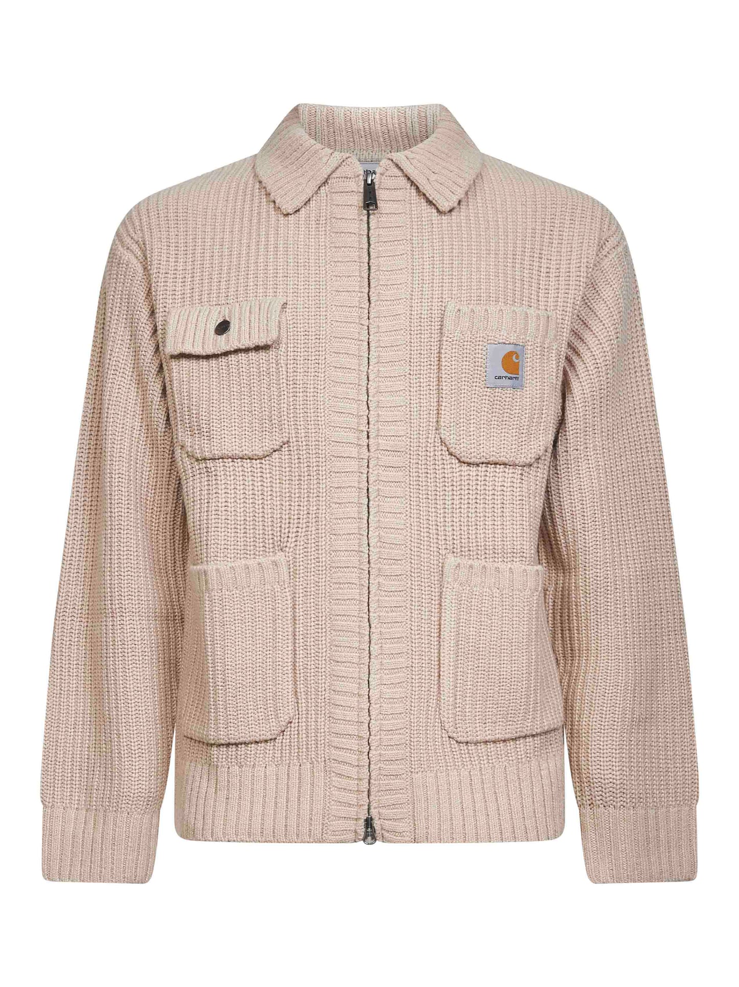 Beige Chore Knit Jacket