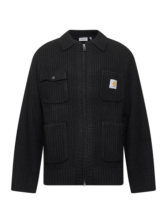 Black Chore Knit Jacket