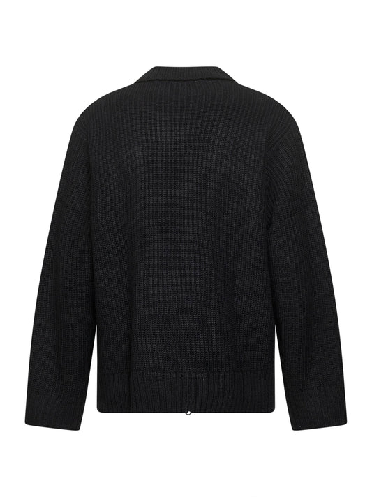 Black Chore Knit Jacket