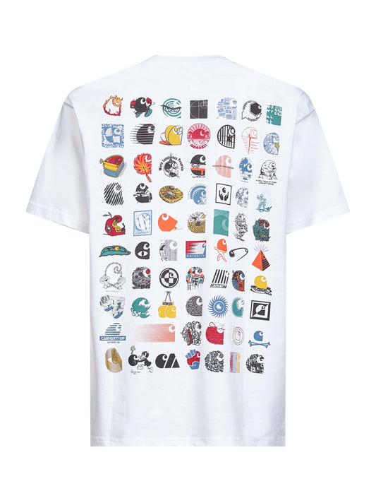 T-shirt S/S C Logo Archive T-Shirt bianca<BR/>