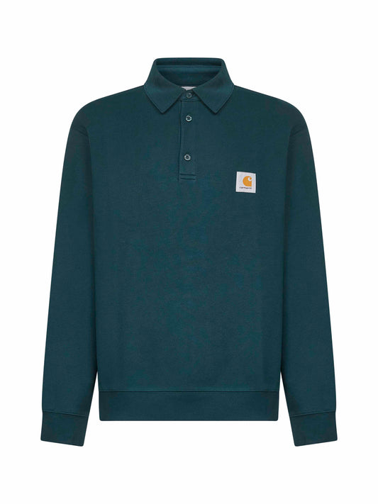 Green Polo Sweatshirt polo shirt