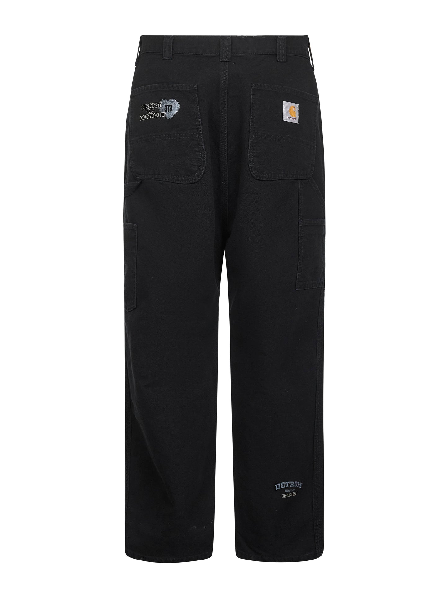Pantaloni OG Single Knee Graphic in tela nera