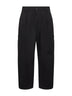 Pantaloni Cole Cargo in popeline nero