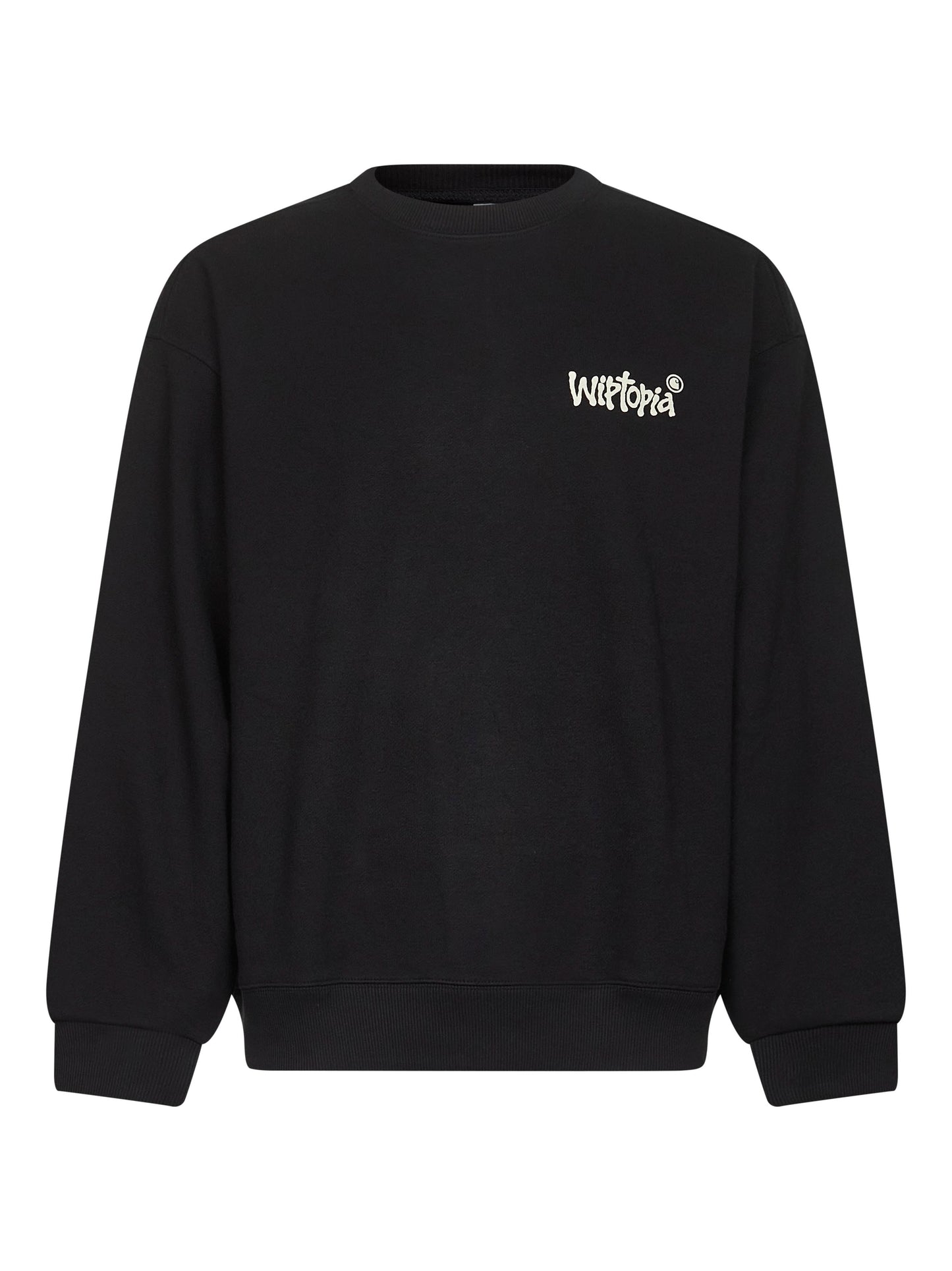 Black heavyweight jersey Wiptopia sweatshirt