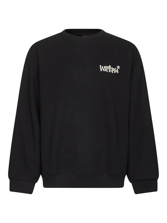 Black heavyweight jersey Wiptopia sweatshirt