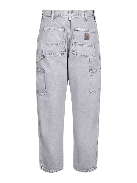 Jeans Single Knee in denim grigio