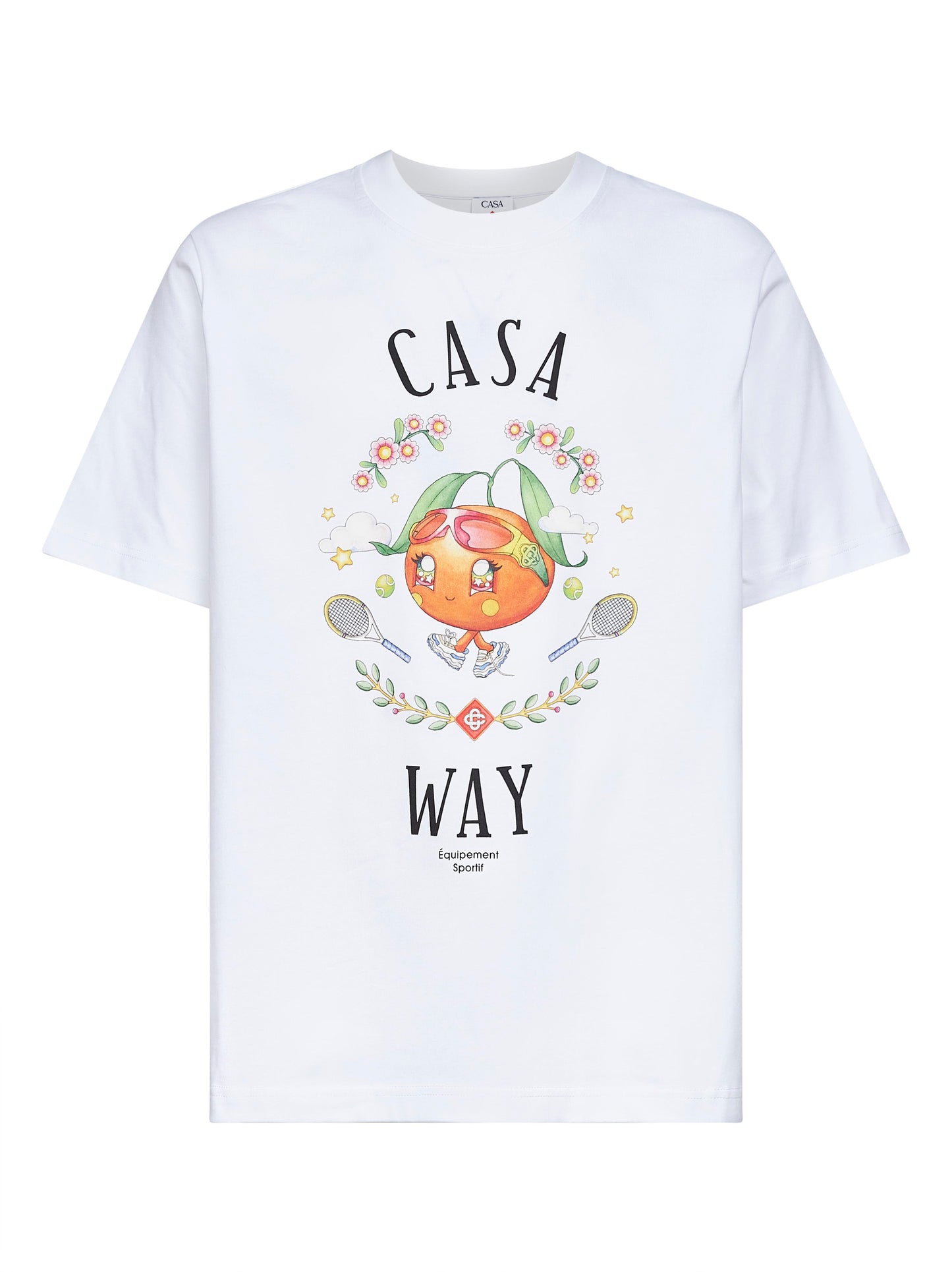 White Orange Mascot T-Shirt