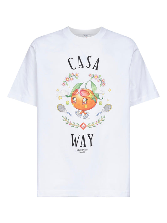 White Orange Mascot T-Shirt