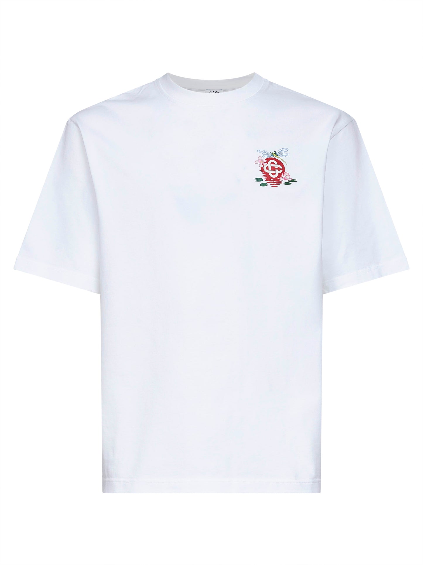 White Dragonfly Floral oversized T-shirt