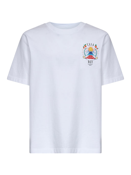 White Casa Way Mountain T-shirt