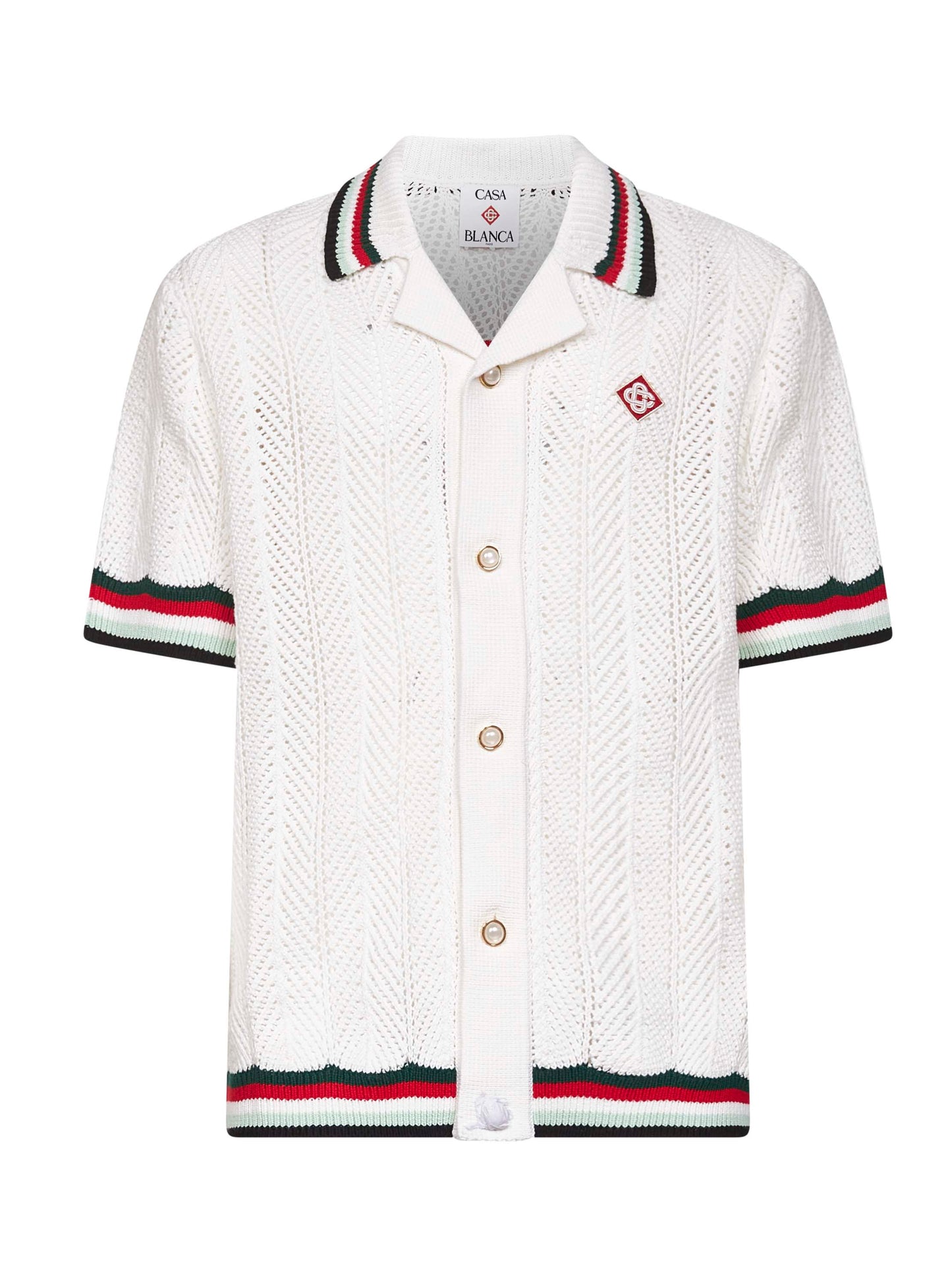 White crochet Montagne Ondulee shirt