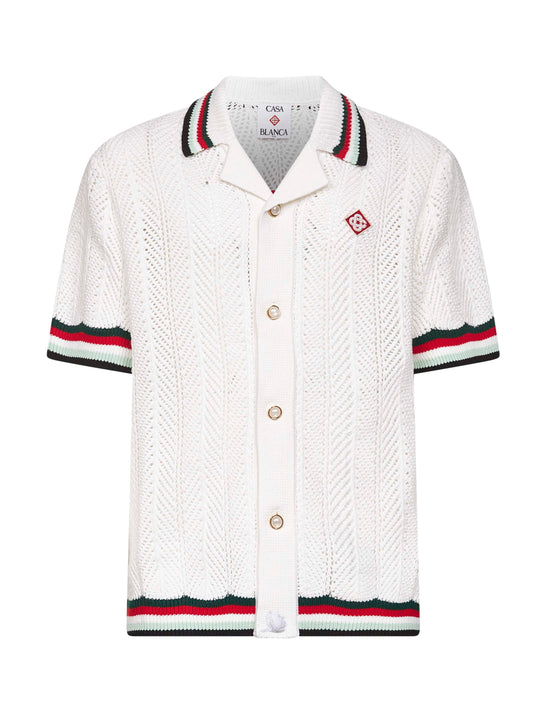 White crochet Montagne Ondulee shirt