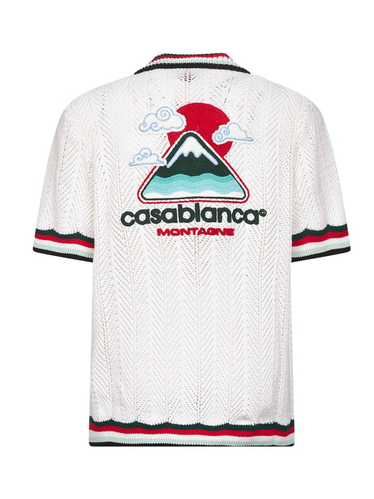 White crochet Montagne Ondulee shirt