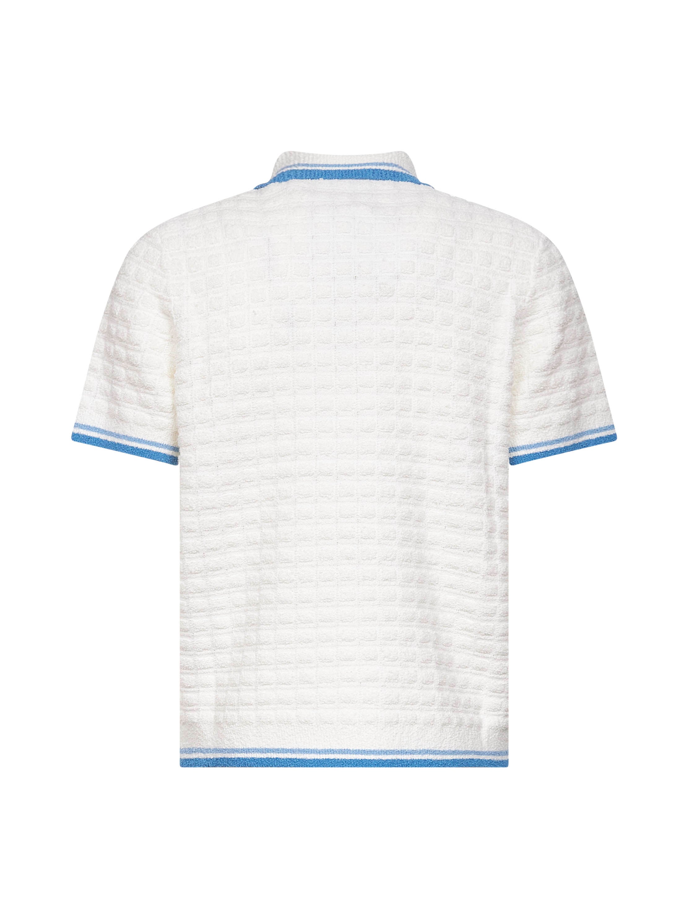Tシャツ・カットソー Casablanca White boucle polo shirt (MPF25KW99901 WHITE) Cotton Boucle Polo Shirt – Casablanca