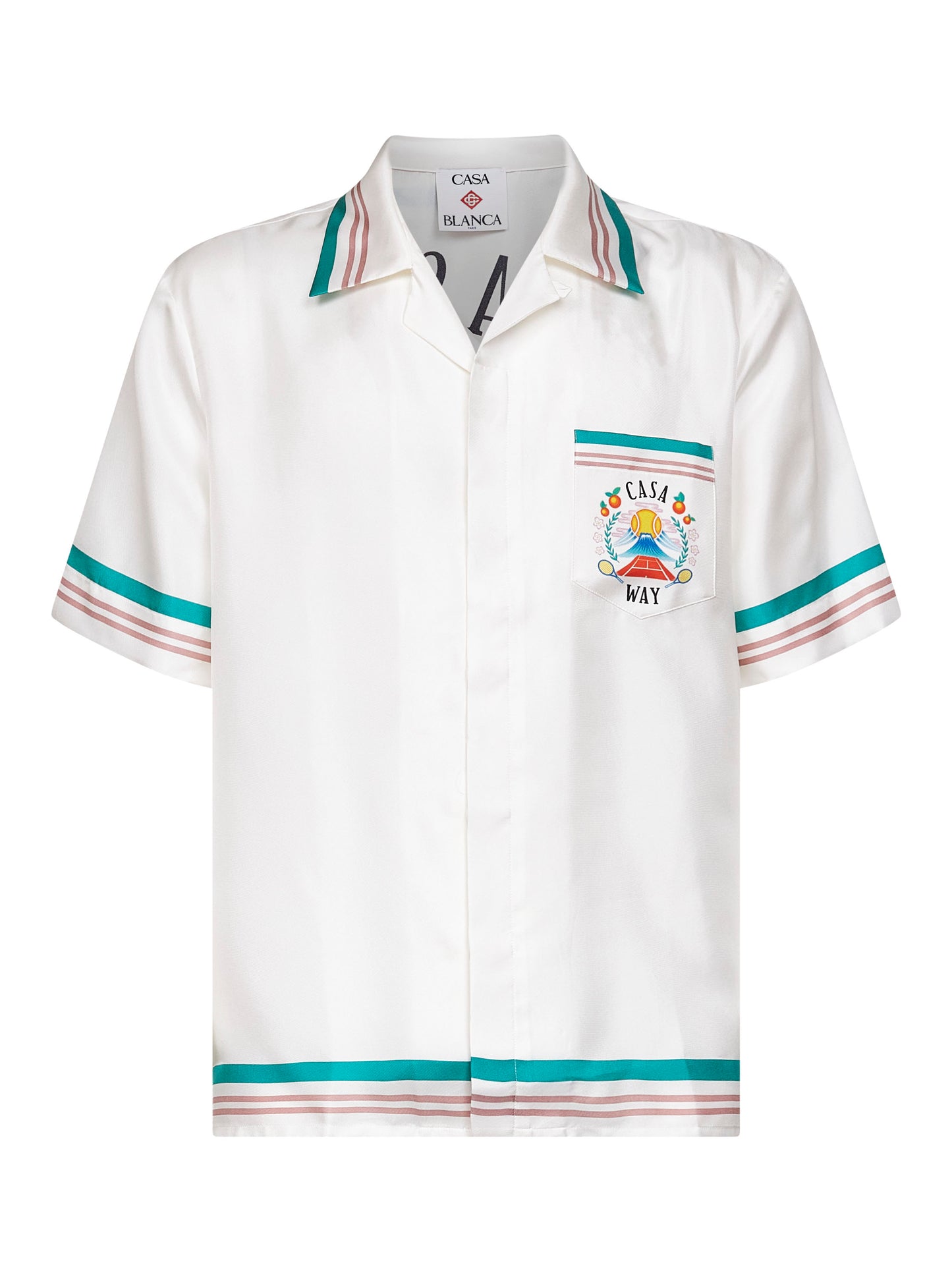 White silk twill Casa Way shirt