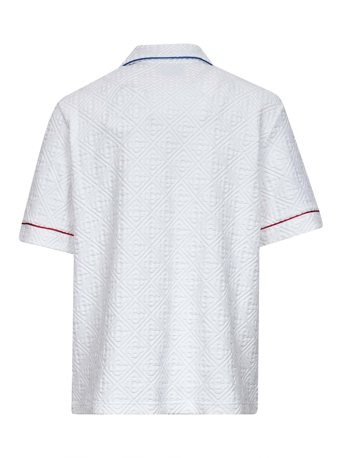 Camicia Monogram Jacquard Towelling bianca