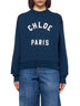 Crewneck Sweatshirt with Logo Lettering Print