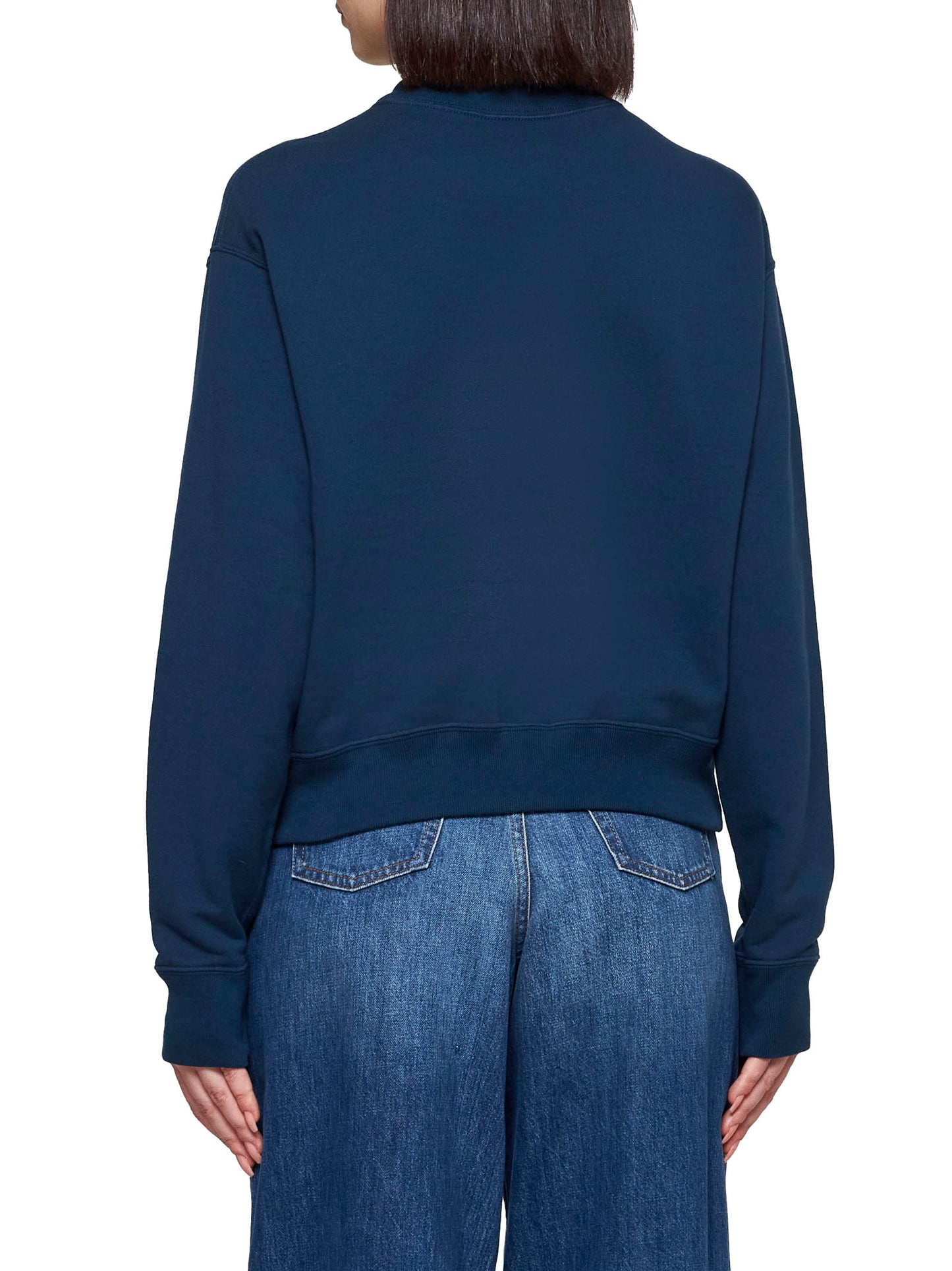 Crewneck Sweatshirt with Logo Lettering Print