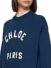 Crewneck Sweatshirt with Logo Lettering Print