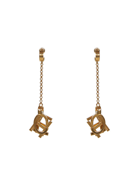 Orecchini pendenti Chloé Letters oro