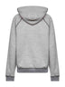 Grey fleece logo hoodie