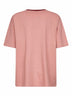 Pink cotton oversized logo T-Shirt