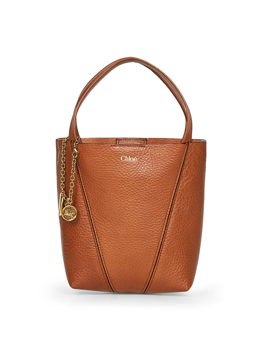Brown Chloé Spin small tote bag