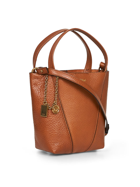 Brown Chloé Spin small tote bag
