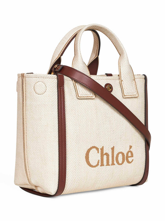 Beige Chloé Carry small tote bag