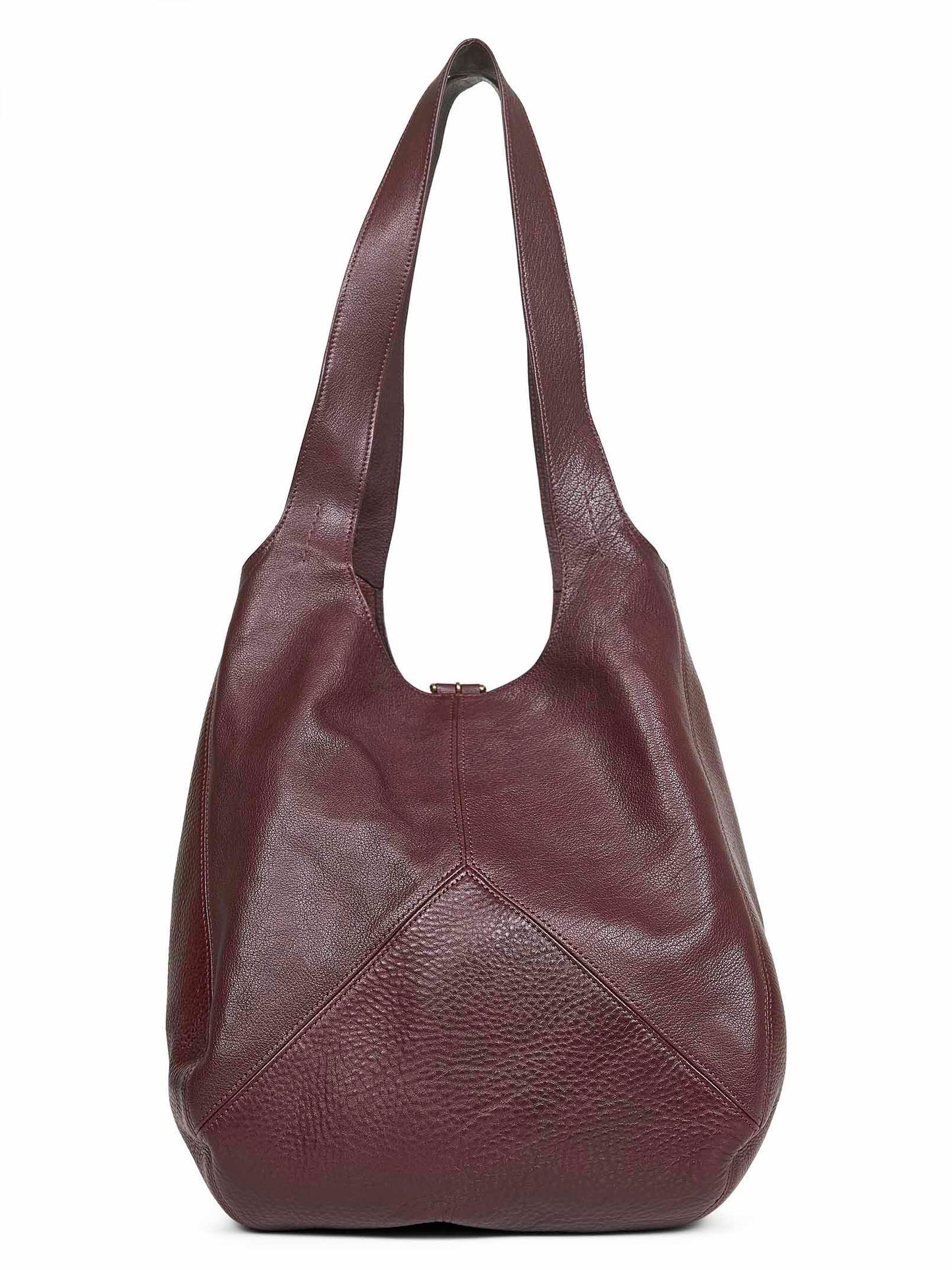 Borsa a spalla Chloé Balloon bordeaux
