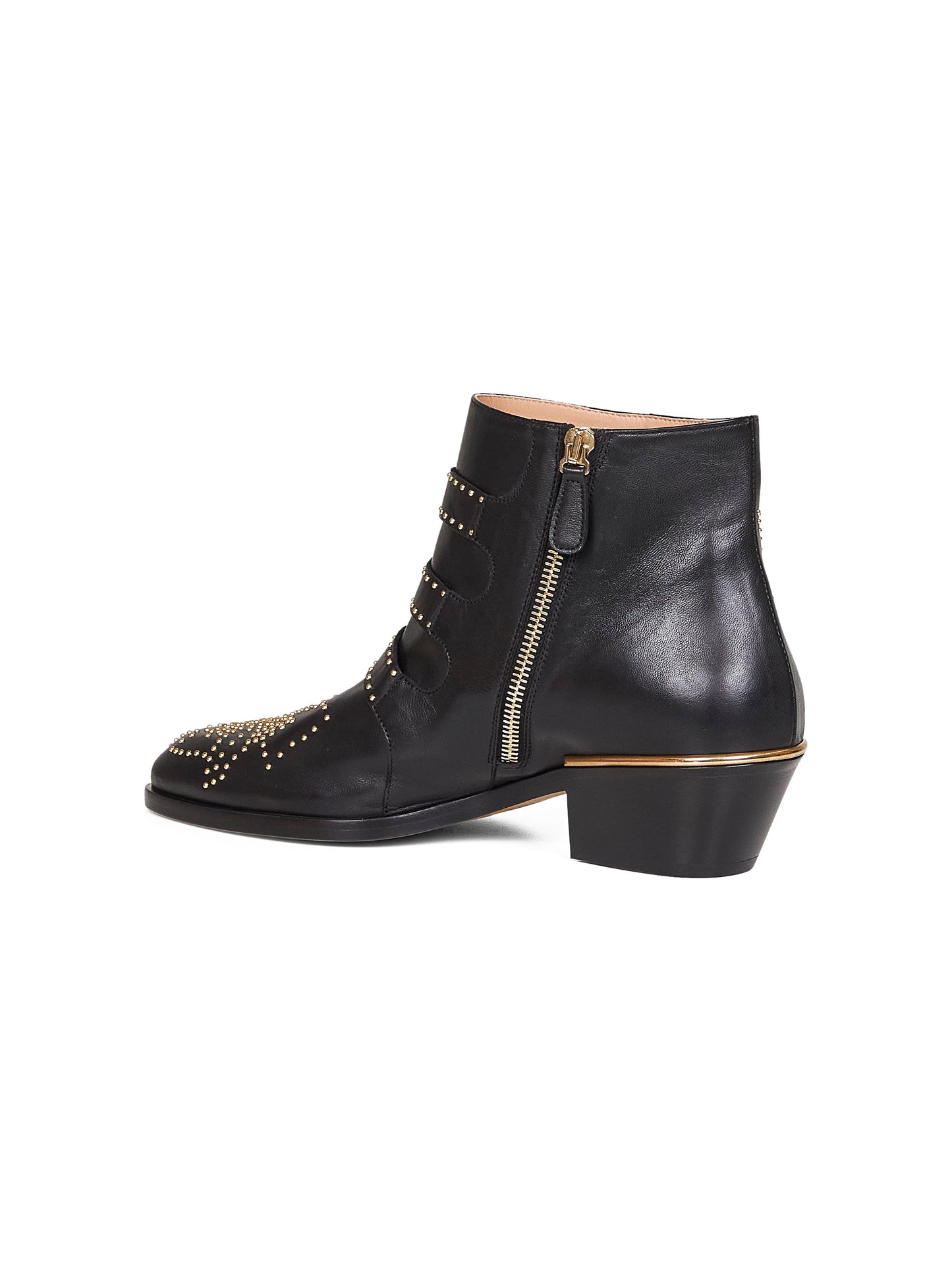 Black nappa leather Susanna ankle boots