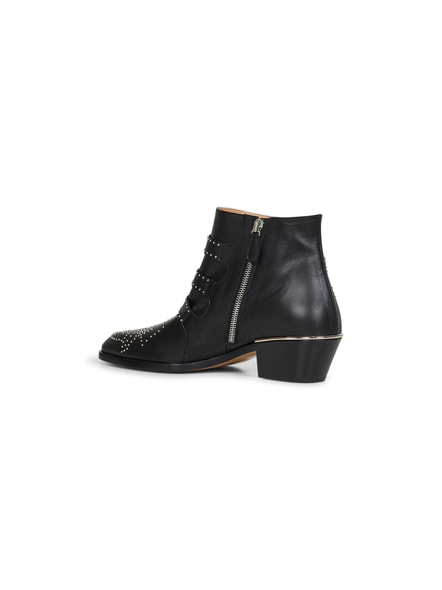 Black nappa leather Susanna ankle boots
