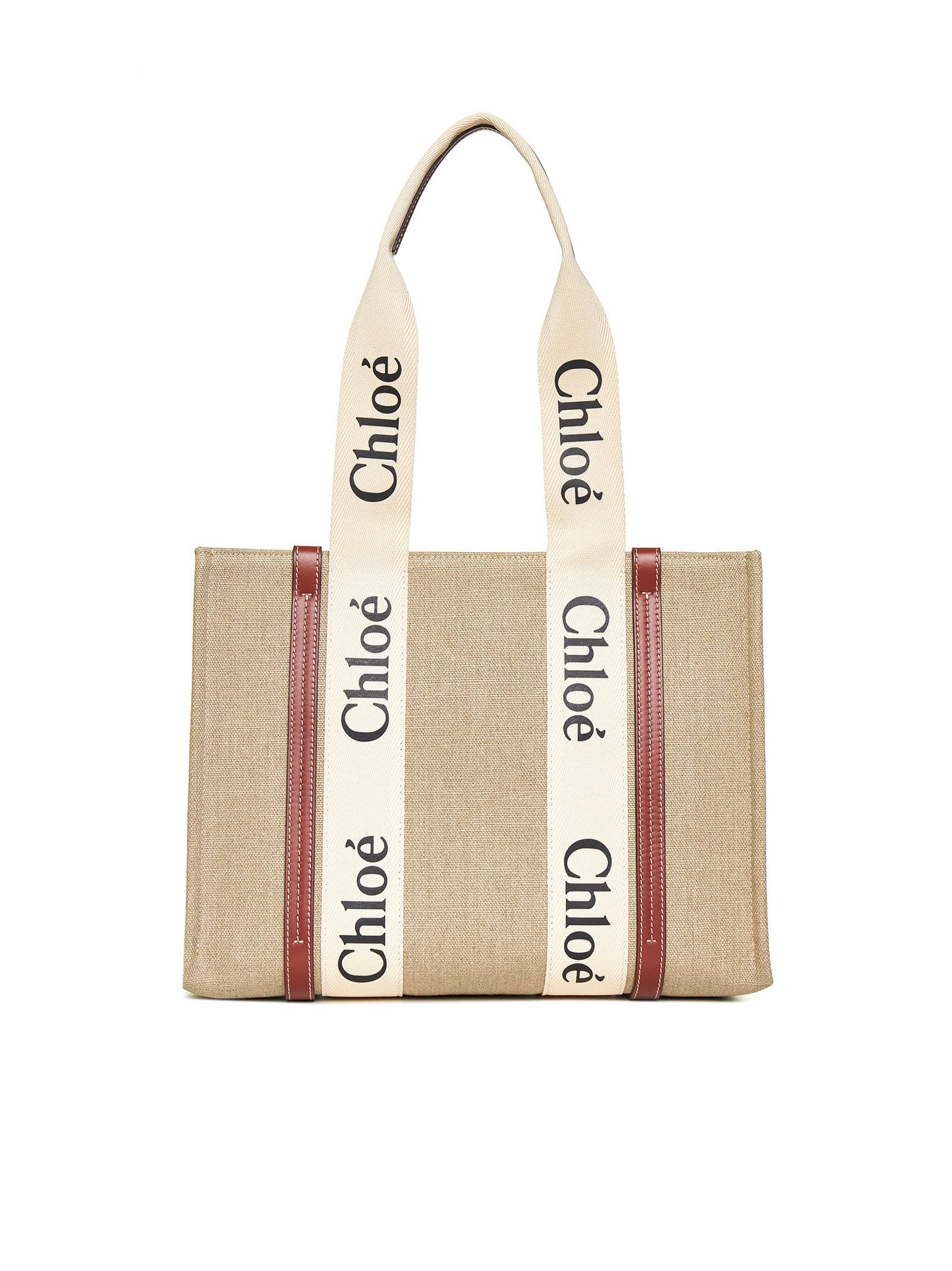 Borsa tote Woody in lino Chloè