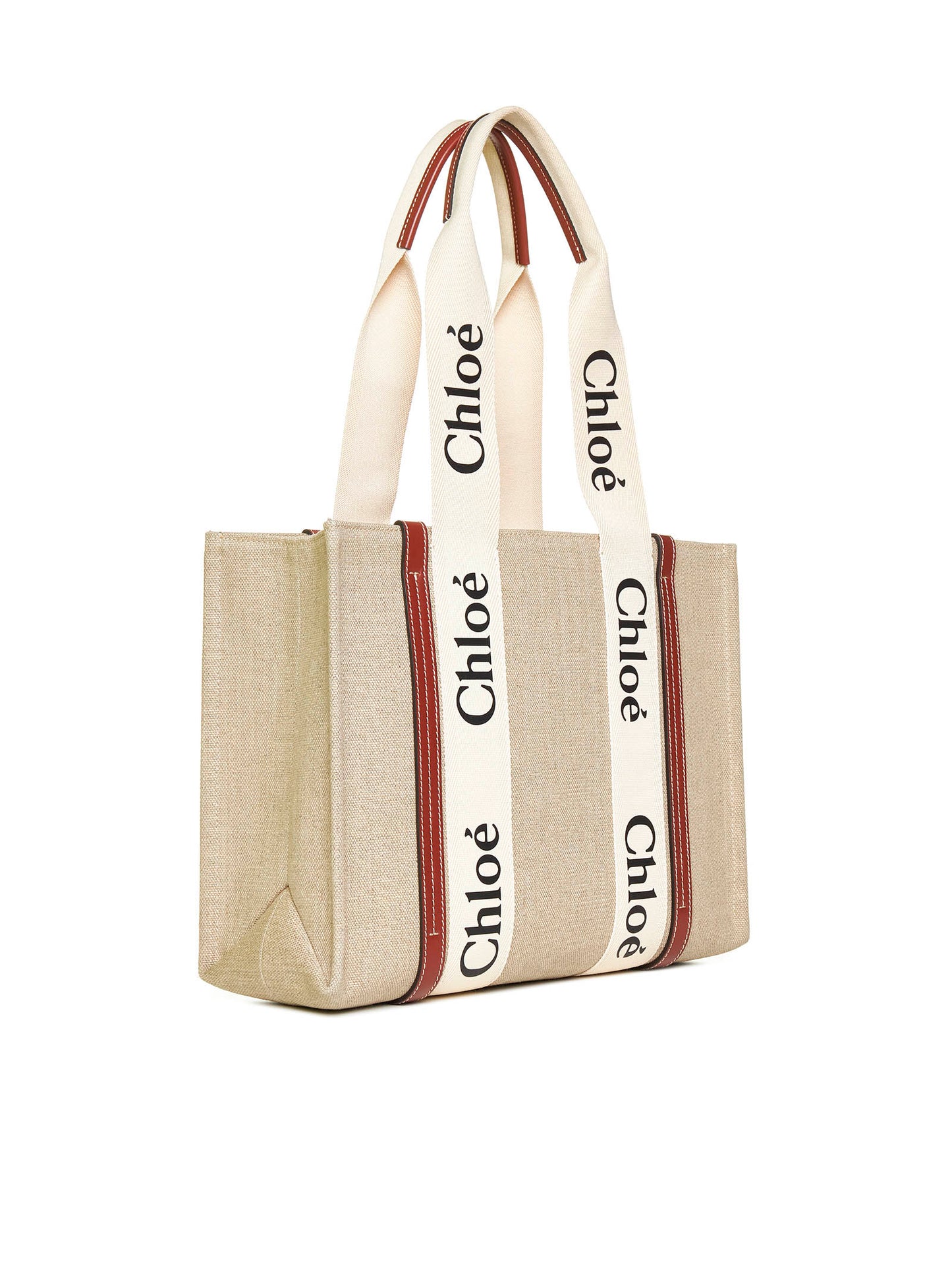 Borsa tote Woody in lino Chloè