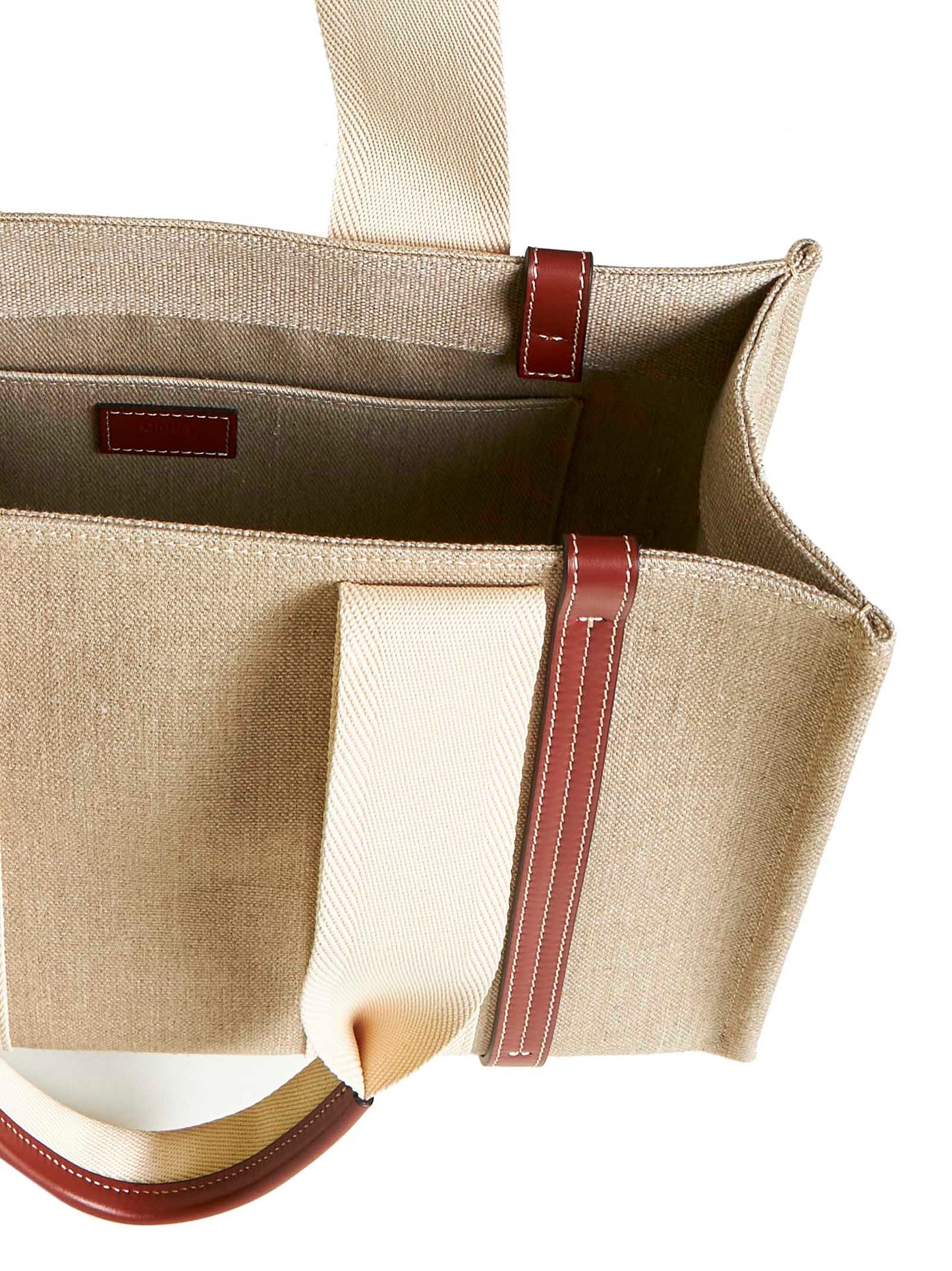 Borsa tote Woody in lino Chloè