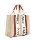 Tote bag piccola Woody in lino