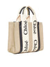 Small Woody linen tote bag
