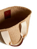 Large Woody Basket Bag in Natural Fibers