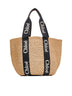 Beige Woody large tote bag
