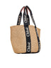 Beige Woody large tote bag
