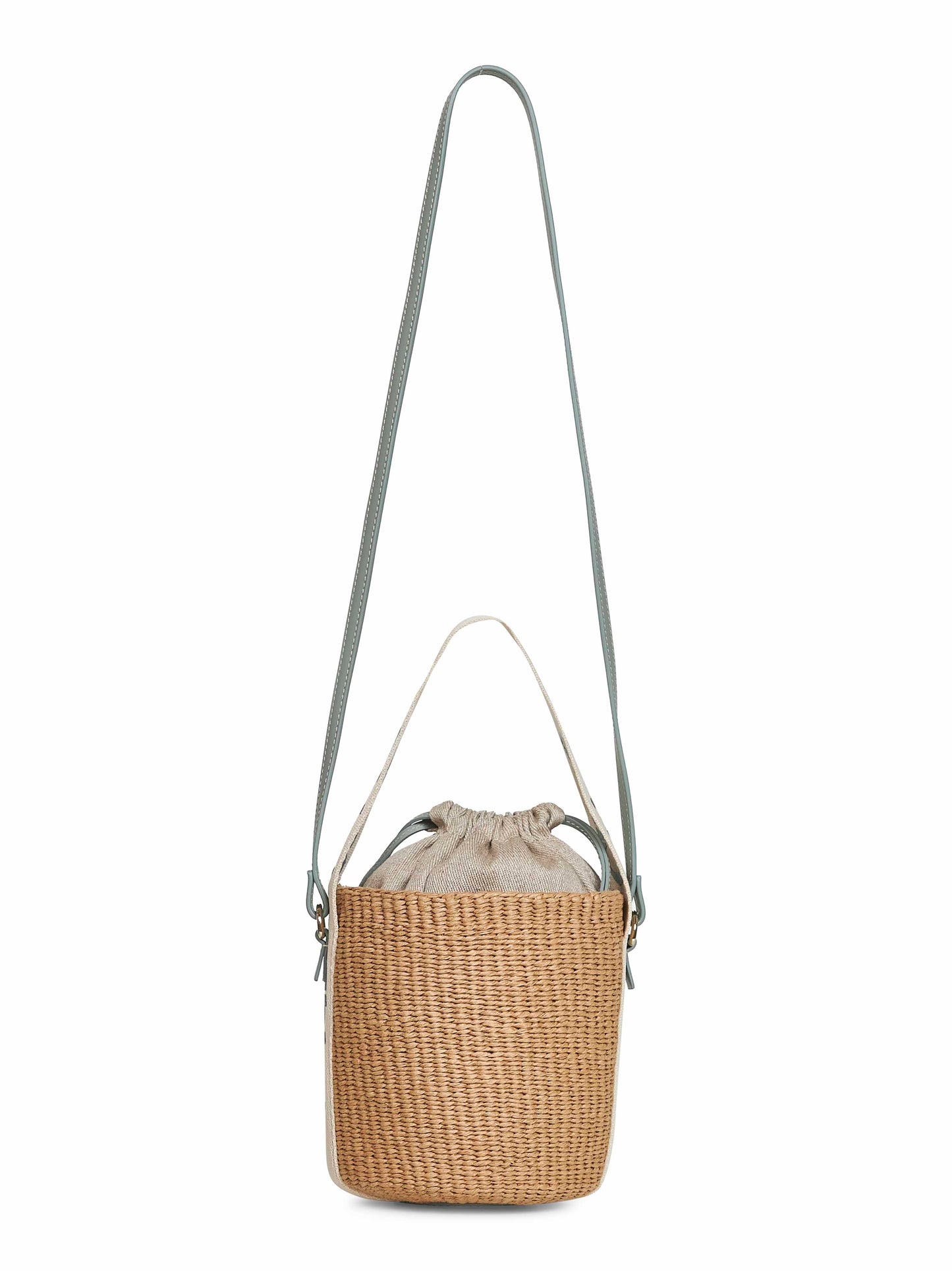 Beige Woody small tote bag