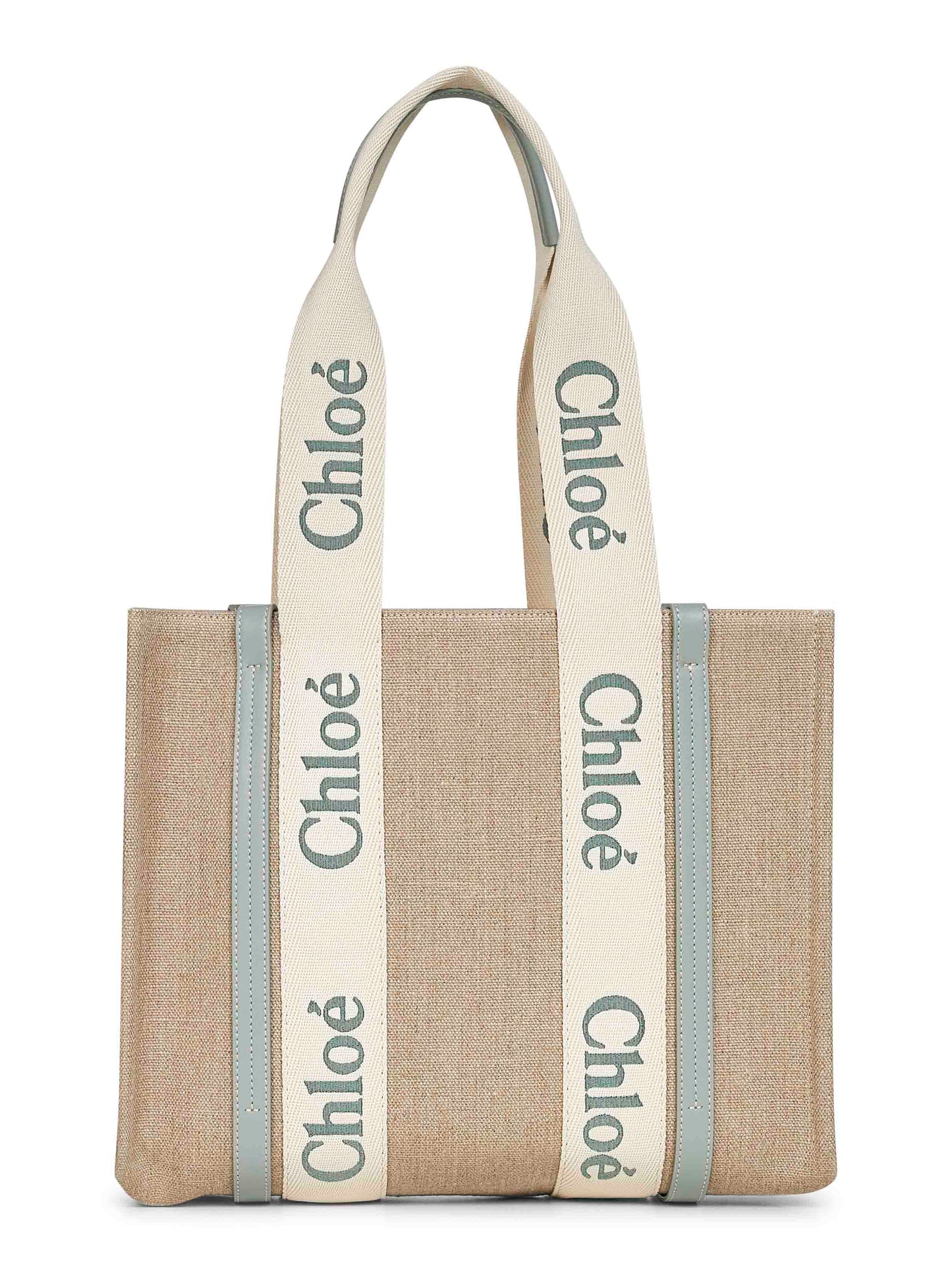 Beige Woody tote bag