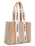 Beige Woody tote bag
