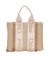 Borsa tote piccola Woody in lino Chloè