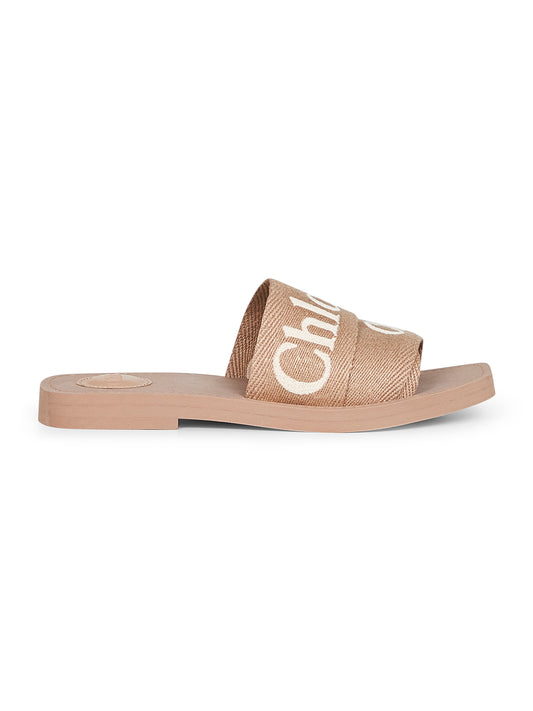 Beige Woody flat sandals