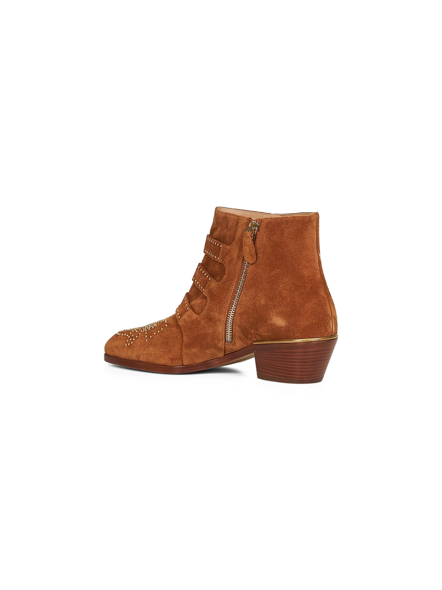 Ginger brown nubuck cowhide Susanna ankle boots