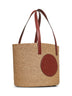 Beige Horse Medal large basket bag