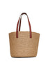Beige Horse Medal large basket bag