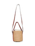 Beige Horse Medal small basket bag